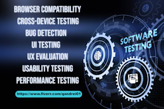 qa test and review your website UI and UX
