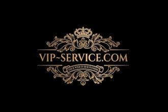 luxury concierge service agency logo design