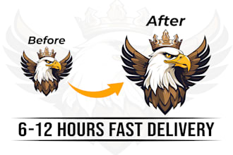 do manual vector tracing, logo tracing, image to vector within 6 hours