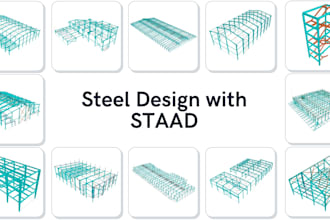 design your steel structure with staad