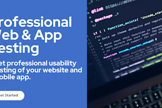 test and review your website or app usability and UI