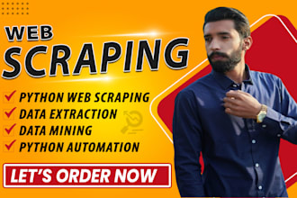 provide python web scraping, data mining and python automation for your needs