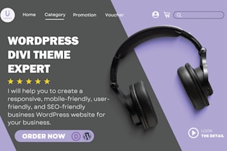 be your expert for wordpress divi, divi builder or divi theme
