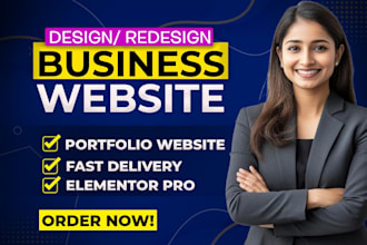 revamp wordpress website, personal portfolio, and business website elementor pro