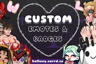 create chibi custom emotes and badges