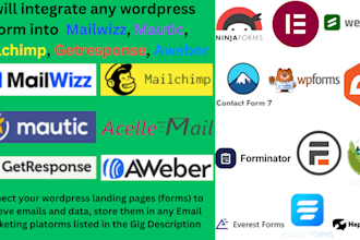 connect any wordpress forms to mailwizz, mailchimp, mautic, getresponse, aweber