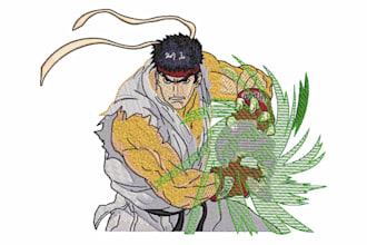 do embroidery digitizing into dst,pes,jef,emb in one hour