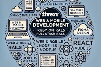 web and mobile developer ruby ror nodejs react vuejs figma