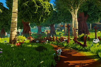 unreal engine stylized game environment,game level map design,realistic game art