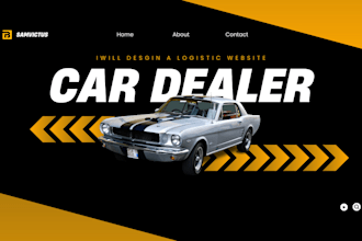 create logistic website, logistic landing page