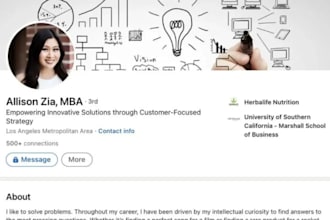 write and optimize linkedin instagram tiktok bio about us company profile