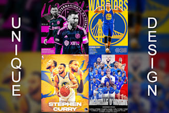 create a unique sport poster design