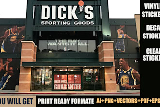 design creative shopfront or store front window graphics, signage design