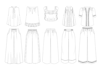 make factory ready fashion flat sketches for your garment design