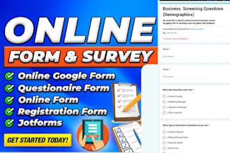 get 1000 respondents to fill your online survey, jotform, google forms and polls