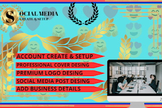 professional craete and fb, instagram, business  page setup
