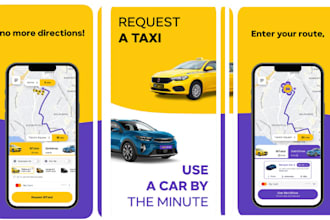 develop taxi app, taxi booking app, uber app, car rental app, car booking app