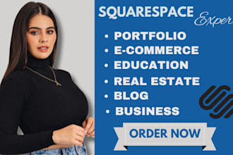 build squarespace website development squarespace business website redesign seo
