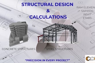 professionally design and calculate your concrete and steel structures