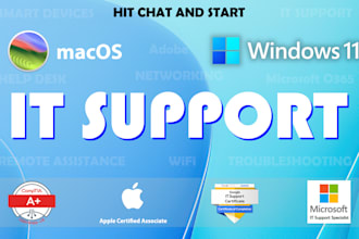 provide IT technical support for mac, windows and devices
