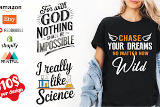 do custom typography t shirt design  stylish and unique shirt prints