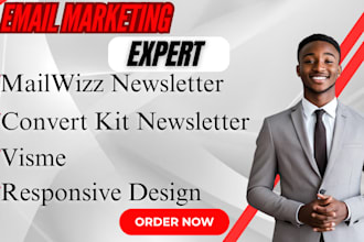 do mailwizz newsletter, convert kit newsletter and visme newsletter