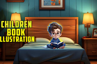 american 3d children book illustration