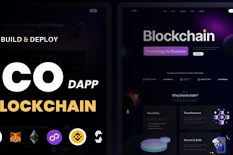build custom erc20, bep20, solana spl, staking, presale, ico web3, dapp