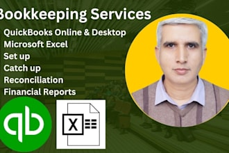 do setup, catch up, reconciliation, and bookkeeping in quickbooks and excel