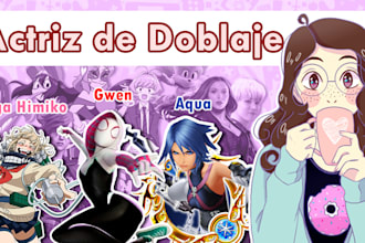 voz femenina versátil para tus proyectos de doblaje
