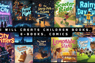 create children books, e books and comics using ai