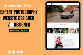 make wedding photography, video and drone website with online booking system