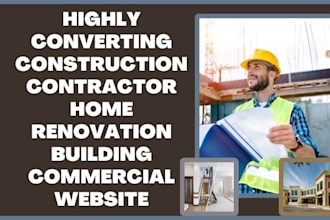 design construction contractor home renovation  building commercial website