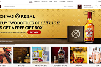 design luxury wine shopify store liquor store wine subscription box wine website