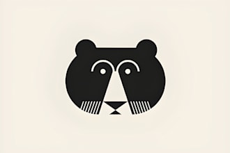 draw a teddy bear mascot cartoon character for your brand