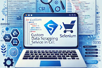 create a custom data scraper using selenium for your needs