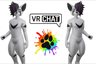 fix, edit or rig vrchat avatar, furry nsfw model, vtuber character