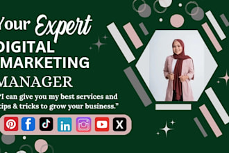 be handle your social media and digital marketing