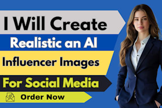 create realistic an ai influencer images for social media