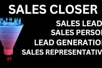 be sales closer sales rep b2b leads sales person virtual assistant telemarketing