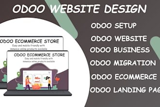 design or redesign odoo website, odoo ecommerce website, odoo seo