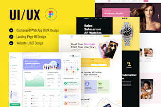 do uiux design landing page ui website ui  dashboard ui design in figma