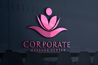 design massage and spa logo