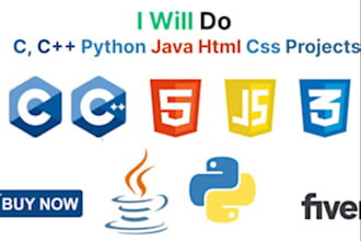 do c, cpp, oop, data structure, python, java tasks