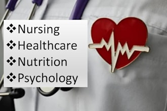 write content in nursing, healthcare, nutrition and psychology