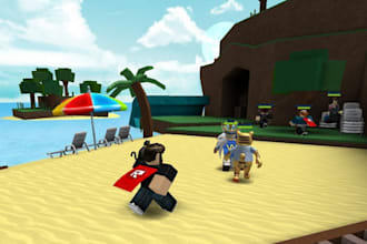 build full roblox game creation, roblox map, roblox script, 3dmodel, game asset