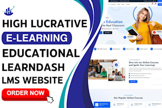 build elearning website learndash tutor lms website school educational website