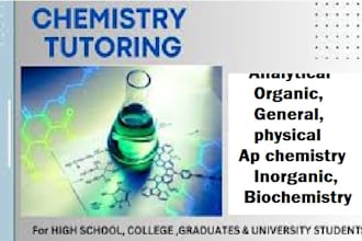 do  analytical organic, general, physical, ap chemistry inorganic, biochemistry