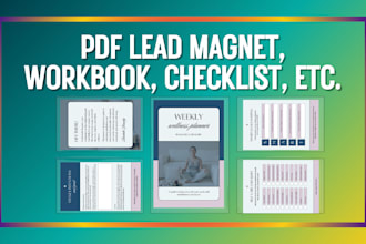 pdf lead magnet, PDF workbook, worksheet, lead magnet, checklist, ebook design