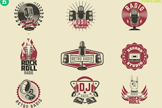 do custom dj, music, band, hiphop, producer logo design within 24 hours